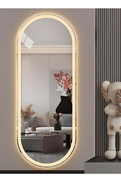 Taimi 120x80cm Oval Makeup Mirror with Front and Back LED Light,Makeup Mirror Suitable for Dressing Room