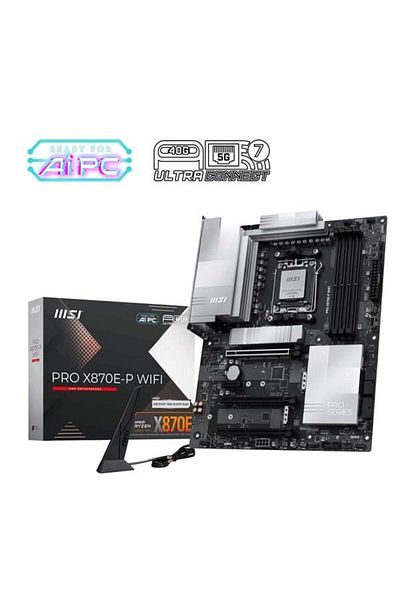 MSI Pro X870E-P Wifi-7 Ddr5 8200Mhz(Oc) HDMI Dp Pcie 16X V5.0 Am5 Atx