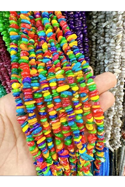 ella'nın çarşısı Mărgele de piatră spartă, multicolore, sidefate, fără formă,...