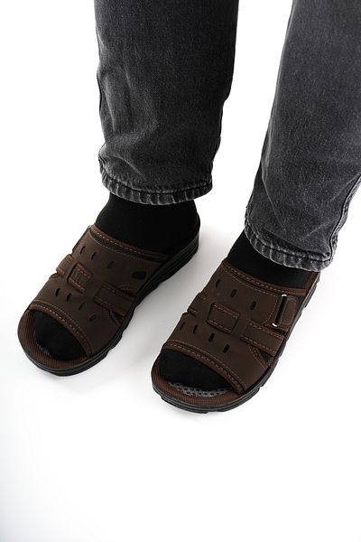 Babetty Men's Daily Orthopedic Slippers Sea Beach Pool Hospital Work Slippers Comfortable Lightweight Durable