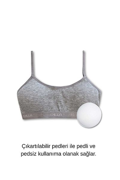 GizaKids 95% Cotton Girls' Strap Padded Training Bra Half Undershirt Single