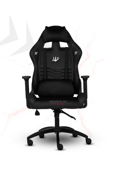 XMAX / Rio Terletmez Kısmi Derili Kadife Kumaş Kırmızı Siyah Gaming Oyuncu Koltuğu / 120 Kg Taşır