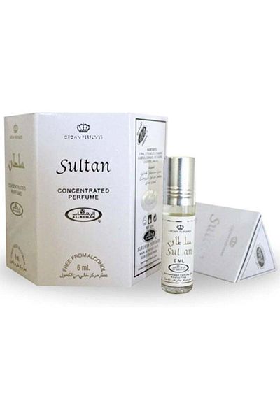 Al Rehab perfumes 6-Piece Sultan Concentrated Perfume Oil Without Alcohol 6ml