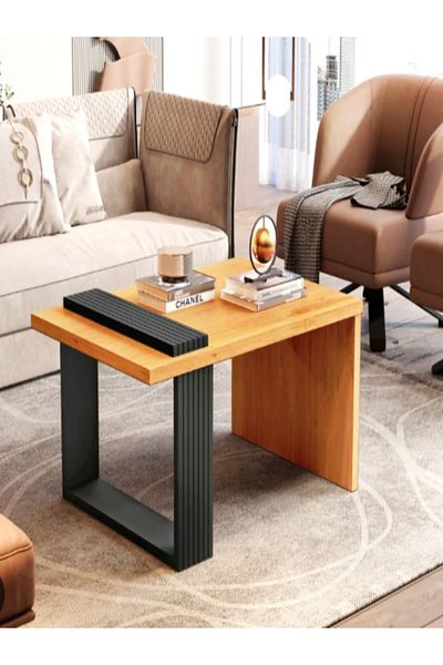 JB Moviecs Center coffee table for living rooms and homes, brown wooden color, 80*55*38