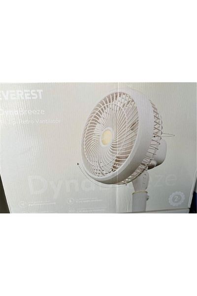 Everest Fan12 Dynabreeze Cream-Gold 9" 70W 3 Speeds Stage 2000Rpm Double