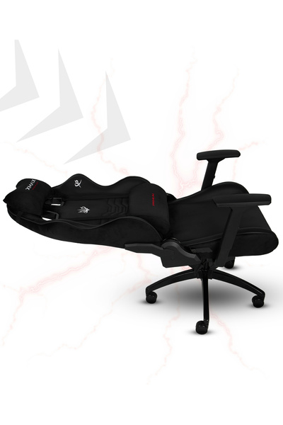 XMAX / Rio Terletmez Kısmi Derili Kadife Kumaş Kırmızı Siyah Gaming Oyuncu Koltuğu / 120 Kg Taşır