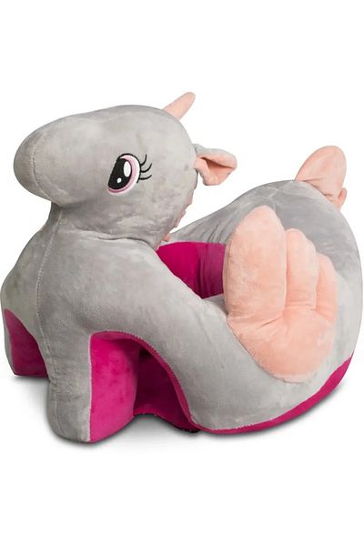 rexa Soft Plush Unicorn-Shaped Foot Stool – Kids' Decorative Ottoman (40W x 20H x 25D cm)