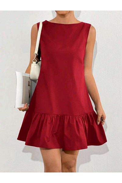PLA CLOTHİNG Linen Summer Dress