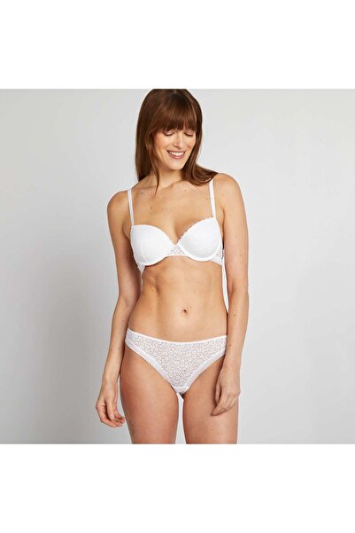 KIABI Floral lace briefs WHITE
