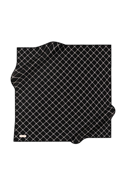 Pierre Cardin İpek Eşarp - 8902230-311 Siyah Gri Sura