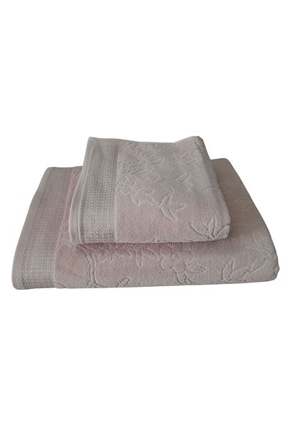 Özdilek Pastoral Bath Towel Set - 50X80Cm + 90X150Cm - Beige