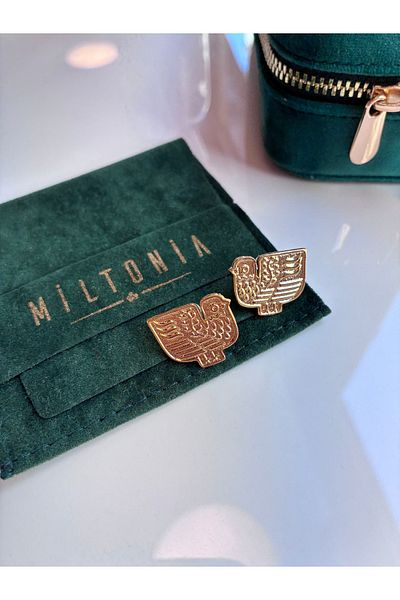 Miltonia Ancient Bird Earrings