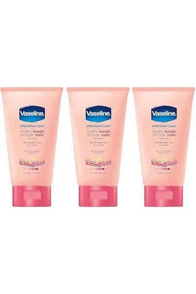 Vaseline Intensive Care Healthy Hand & Nail Conditioning Hand Cream, with Keratin, 2.5 Ounce (Pack o