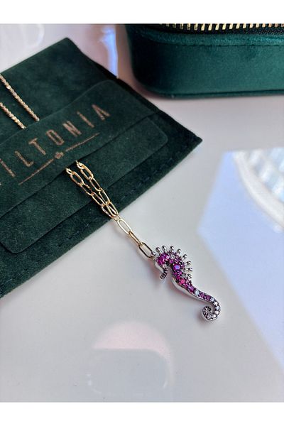 Miltonia Sea horse y necklace