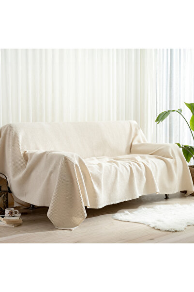 MYLASA HOME Pike Bedspread Double Waffle - 100% Cotton Lightweight 4 Seasons Airy High Quality Pikes