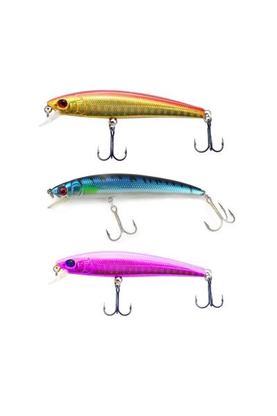 Exent 6 kancalı 11,5 cm -13 gr. Rapala-Suni yem (3 adet)