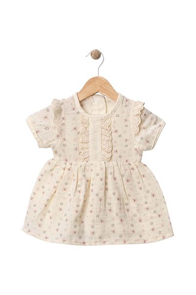 Babexi Small Flowered Front Lace Dress Pink