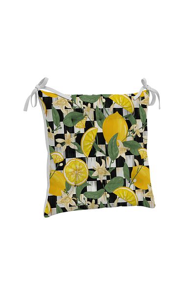 yok yok evim eve dair her şey 9 Puntal Meyve Patterned Pofuduk Living Room Balcony Garden Kitchen Chair Cushion