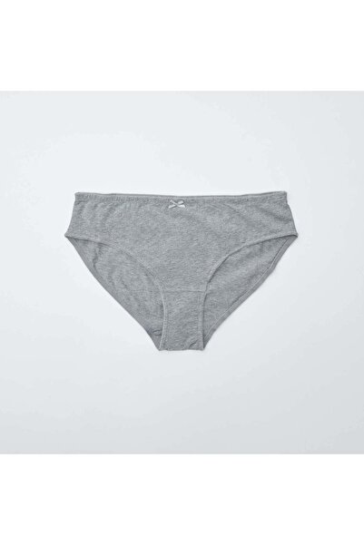 KIABI Pack of 3 stretch cotton briefs GREY
