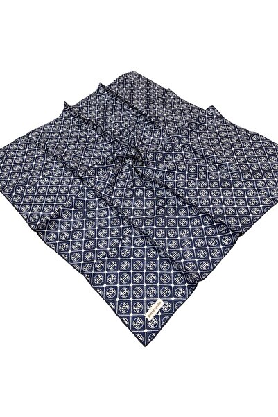 Pierre Cardin Silk Scarf - 8631438-921 Navy Blue