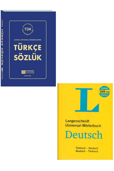 Evrensel İletişim Yayınları Türkçe Sözlük + L Langenscheidt Wörterbuch Almanc...