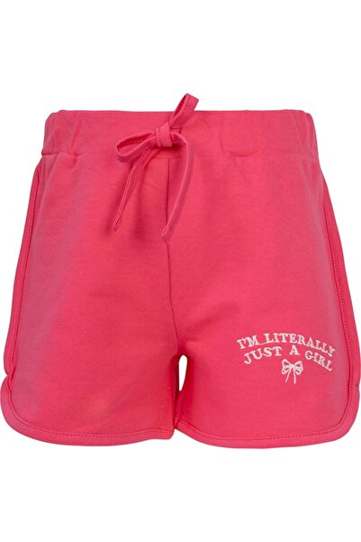 Babexi Pantaloni scurți GIRL EMBROIDERY BIELLE Fucsia