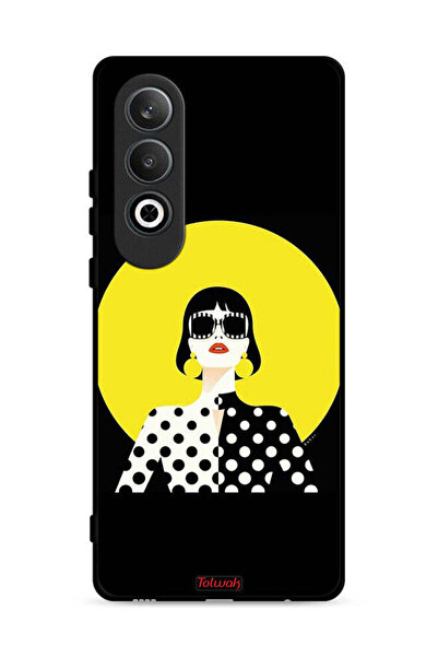 Tolwak غطاء حماية لهاتف OnePlus Nord CE4 5G بتصميم فتاة أنيقة