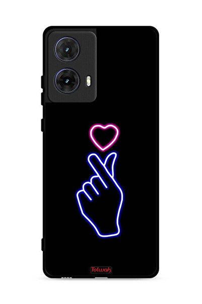 Tolwak غطاء حماية لهاتف موتورولا موتو جي 85 5G بنقشة قلب سناب