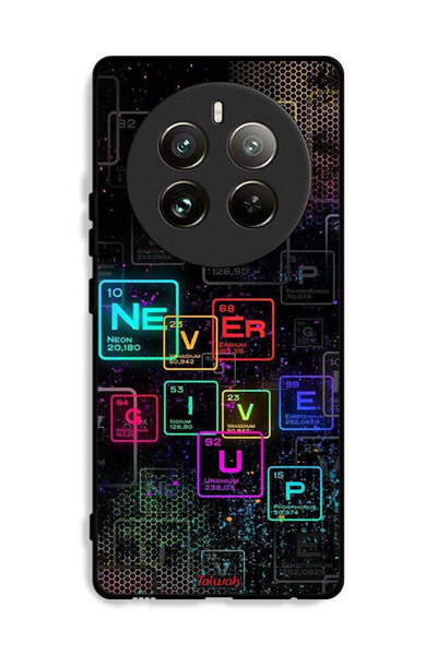Tolwak غطاء حماية لهاتف Realme 12 Pro Plus 5G - فن Never Give Up