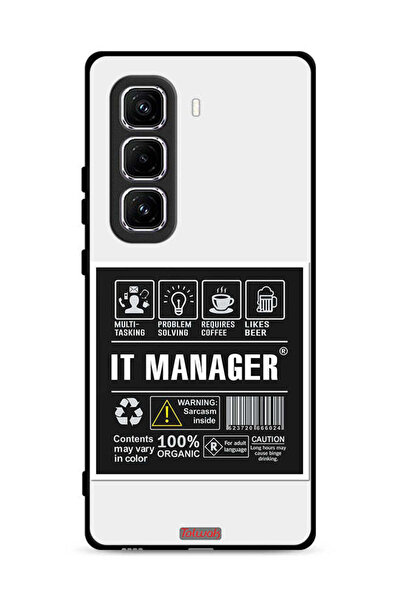 Tolwak غطاء حماية لجهاز Infinix Hot 50 Pro Plus 4G مع ملصق مدير تكنولوجيا الم...