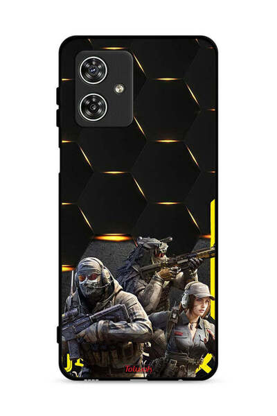 Tolwak غطاء حماية لهاتف موتورولا موتو جي 54 5G بخلفية سايبربانك