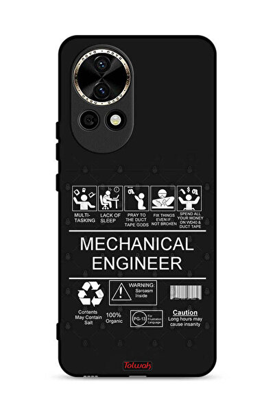 Tolwak غطاء حماية لهاتف هواوي نوفا 13 5G، ملصق مهندس ميكانيكي