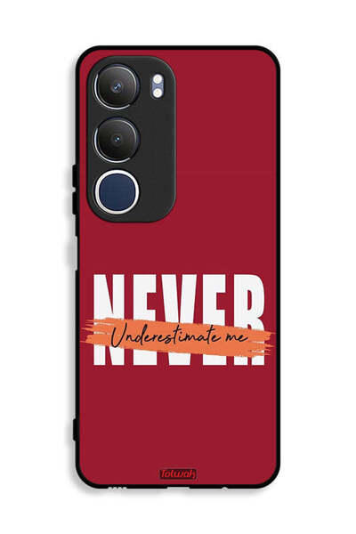 Tolwak Vivo Y19s 4G Protective Case Cover Never Underestimate Me