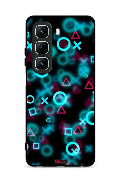 Tolwak غطاء حماية لهاتف Infinix Hot 50 5G برسومات أيقونات لعبة الحبار صغيرة