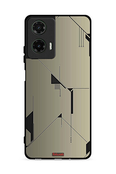 Tolwak غطاء حماية لهاتف موتورولا موتو جي 35 5G بتصميم فني تجريدي بسيط