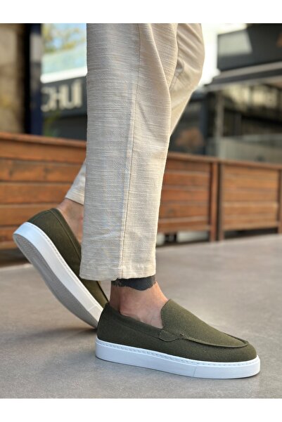 BESKAR Ba0241 Khaki Sports Men's Sneaker – Non-Slip Sole