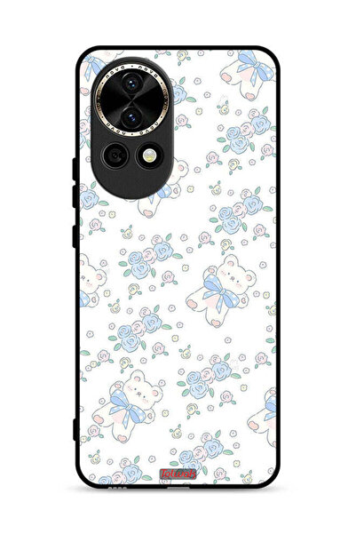 Tolwak غطاء حماية لهاتف هواوي نوفا 13 5G مزين برسومات دب تيدي لطيف وزهور