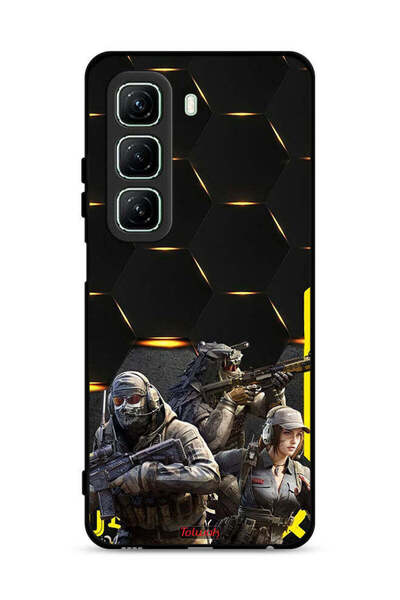 Tolwak غطاء حماية لجهاز Infinix Hot 50 5G بخلفية Cyberpunk