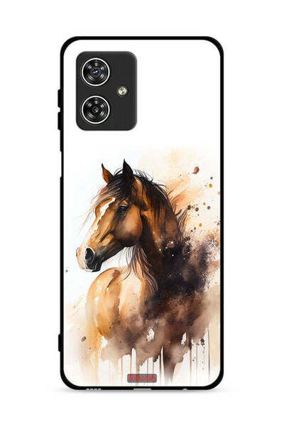 Tolwak غطاء حماية لهاتف موتورولا موتو جي 54 5G - رسمة حصان تجريدية