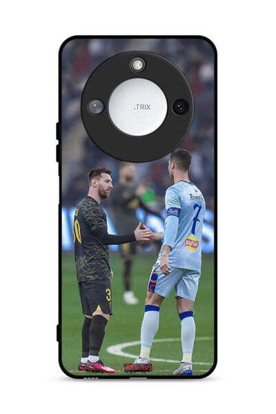 Tolwak غطاء حماية لهاتف Honor X60 5G لميسي ورونالدو
