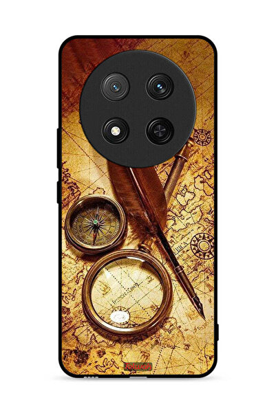 Tolwak غطاء حماية لهاتف Honor X9c 5G بتصميم بوصلة عتيقة