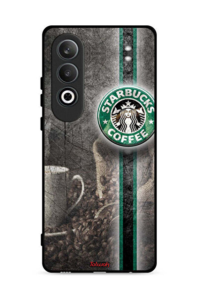 Tolwak غطاء حماية لهاتف OnePlus Nord CE4 5G بنقشة فن القهوة