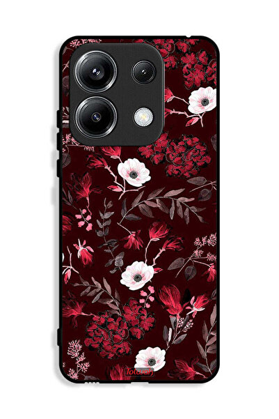 Tolwak غطاء حماية لهاتف Xiaomi Poco M6 Pro 4G مزين بزهور صغيرة وأوراق استوائية