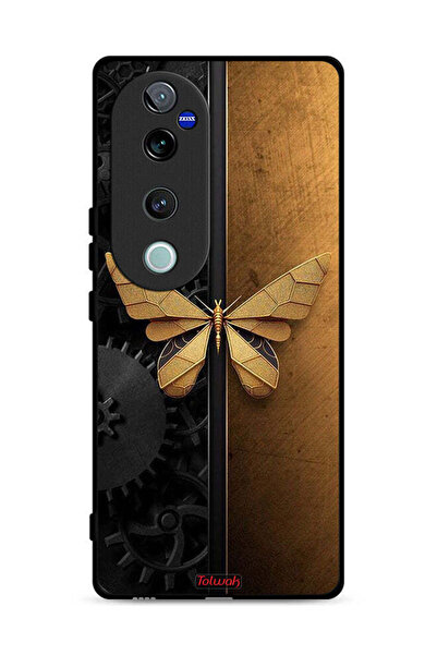 Tolwak غطاء حماية لهاتف Vivo S19 Pro 5G بتصميم فراشة فولاذية