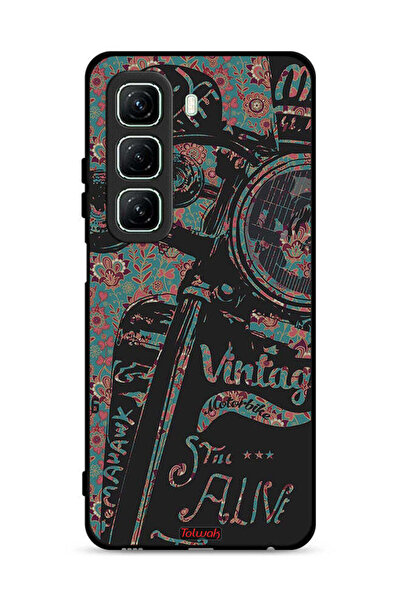 Tolwak غطاء حماية لهاتف Infinix Hot 50 5G بتصميم دراجة نارية كلاسيكية