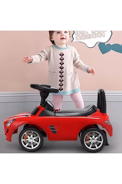 rexa Kids Mercedes-Benz Style Ride-On Push Car - Toddler Foot-to-Floor Toy