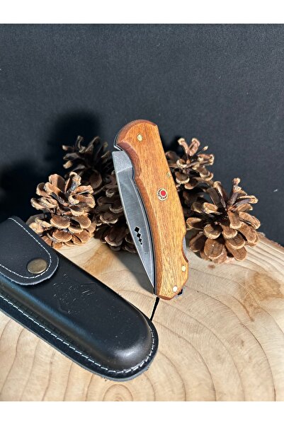 ATASAN Sapelli Saplı Kamp Çakısı, Piknik Çakısı, Outdoor Çakı, Katlanır Çakı, Bushcraft Çakı