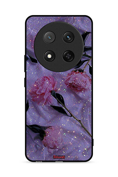 Tolwak غطاء حماية لهاتف Honor X9c 5G بنقشة ورود لامعة