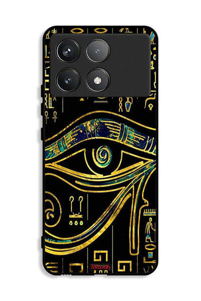 Tolwak غطاء حماية لهاتف Xiaomi Redmi K70E 5G بتصميم عين فنية