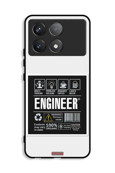 Tolwak غطاء حماية لهاتف Xiaomi Poco X6 Pro 5G، ملصق مهندس